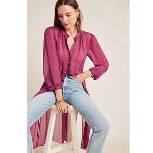 Anthropologie Maeve Imogen Sheer Tunic - 0